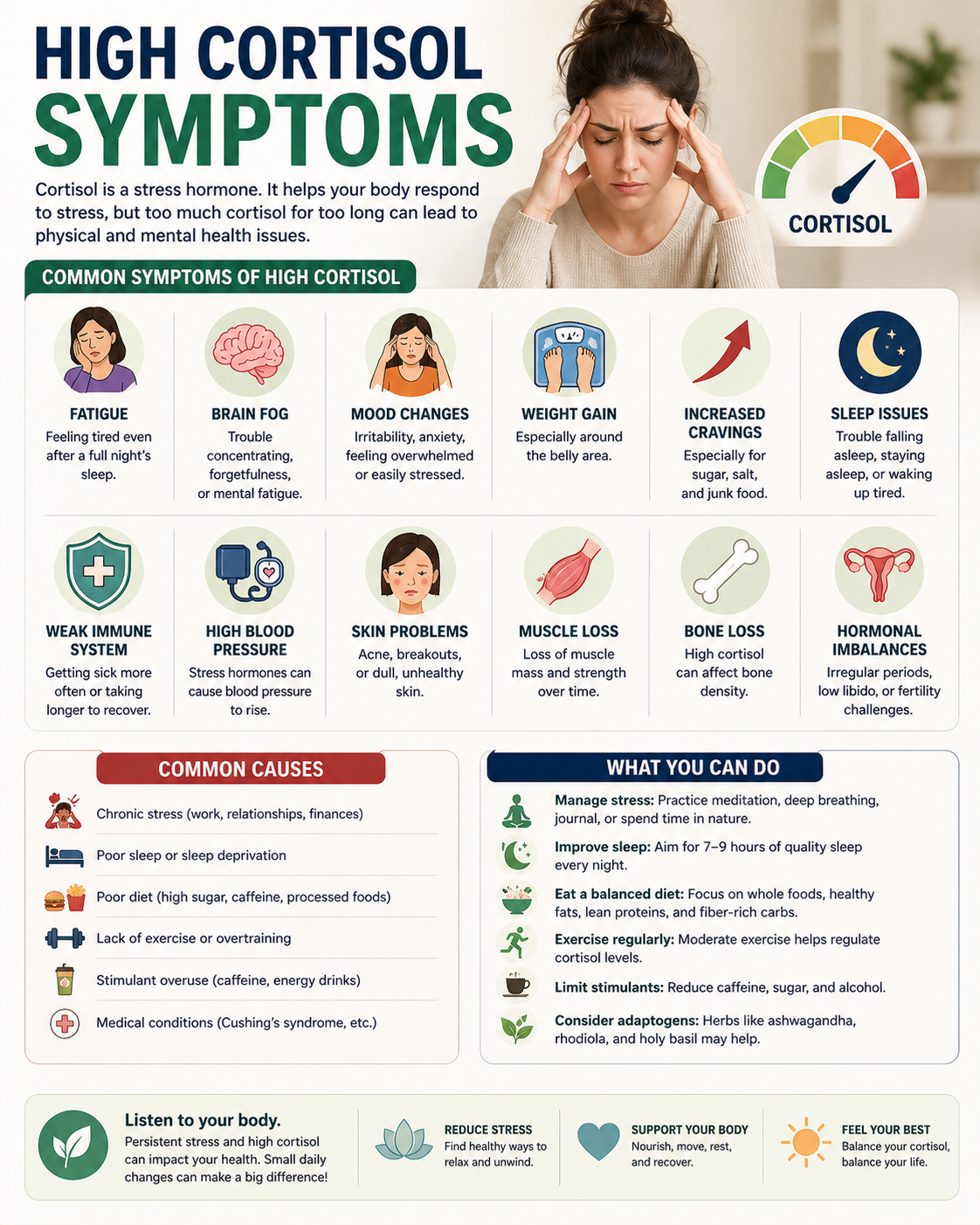 High Cortisol Symptoms