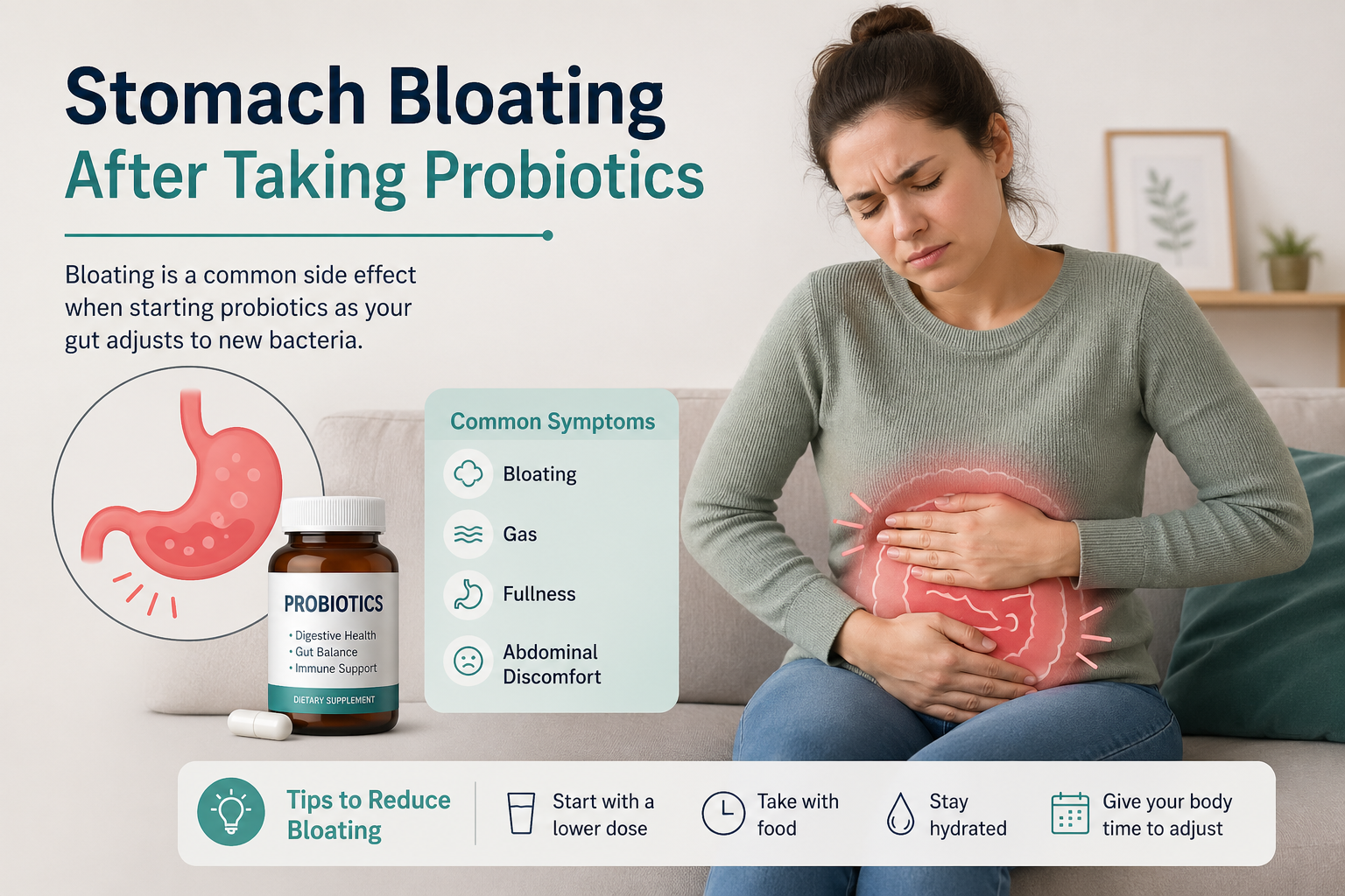 Stomach Bloating After Taking Probiotics