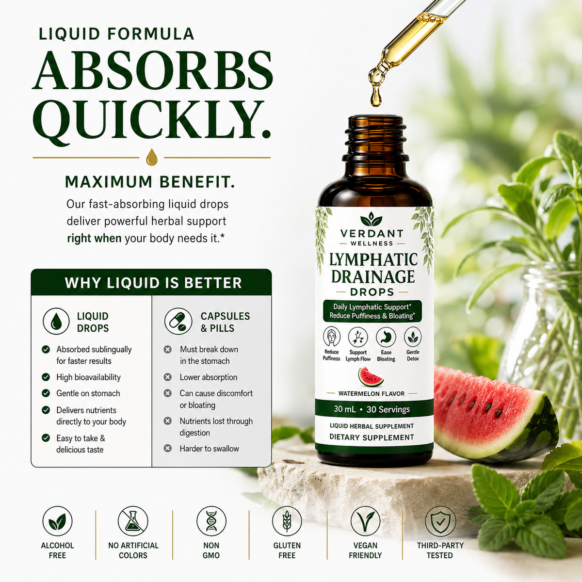 Absorbs Quickly