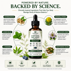 Vermint Cortisol Balance Drops with natural ingredients and benefits on a white background