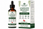Verdant Wellness Lymphatic Drainage Drops bottle and packaging on a white background
